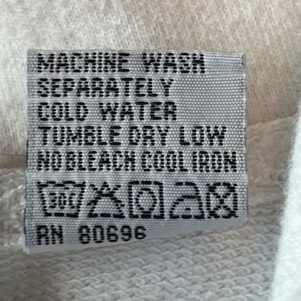 Lakegirl Cotton Hoodie M White Navy Casual Lake Leisure Lounge Gym - Picture 11 of 11